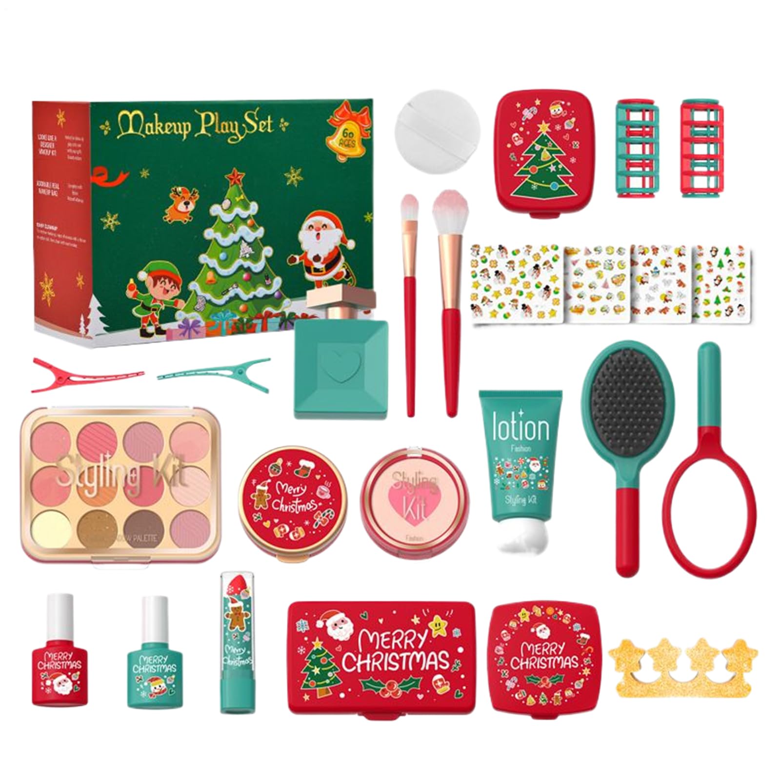 Juego de maquillaje realista infantil para evitar manchas en casa 8