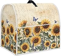 Vista 26 de Cubierta de batidora de pie de Navidad de 4.5 a 5 cuartos de galón, cubierta de mezclador retro, lavable, antimanchas, para cocina, piezas