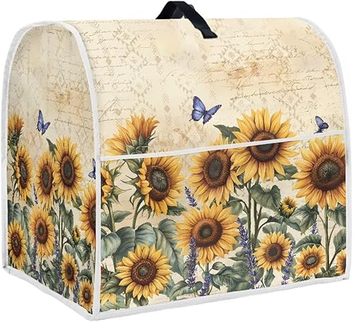 Miniatura 26 de Cubierta de batidora de pie de Navidad de 4.5 a 5 cuartos de galón, cubierta de mezclador retro, lavable, antimanchas, para cocina, piezas