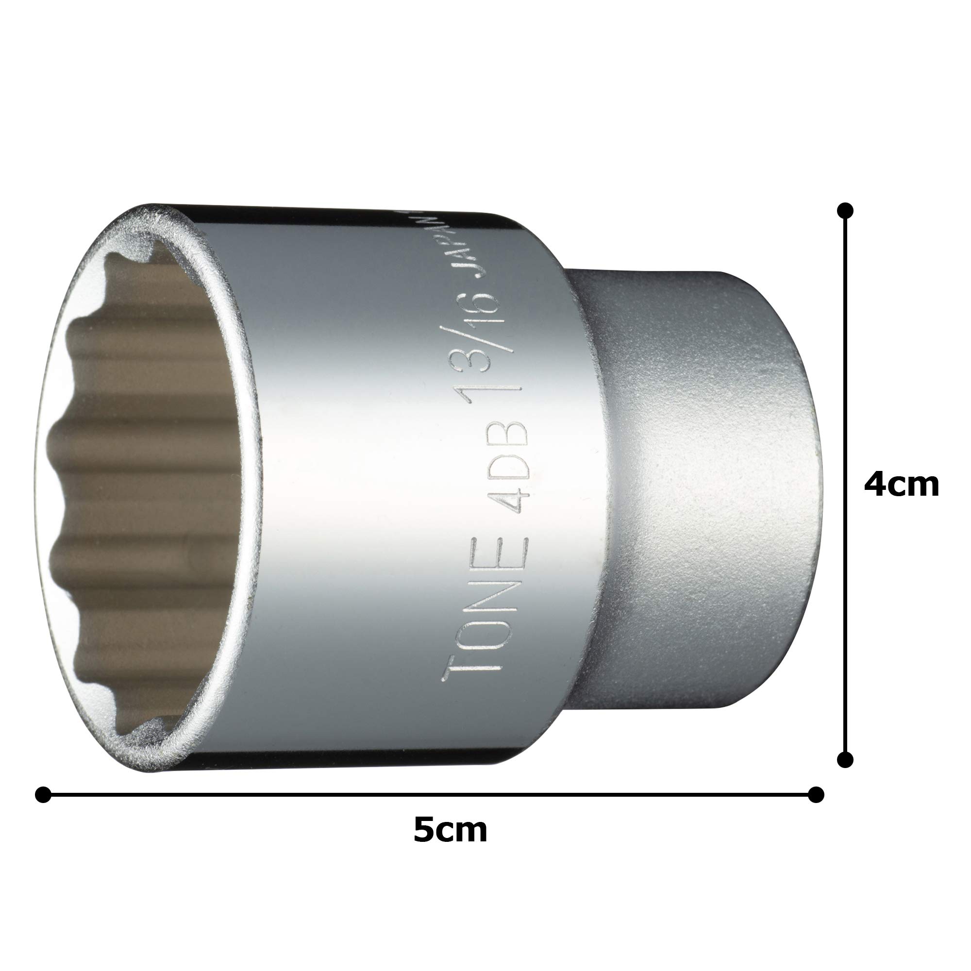 Amazon.co.jp: トネ(TONE) ソケット(12角) 4DB-38 差込角12.7mm(1/2