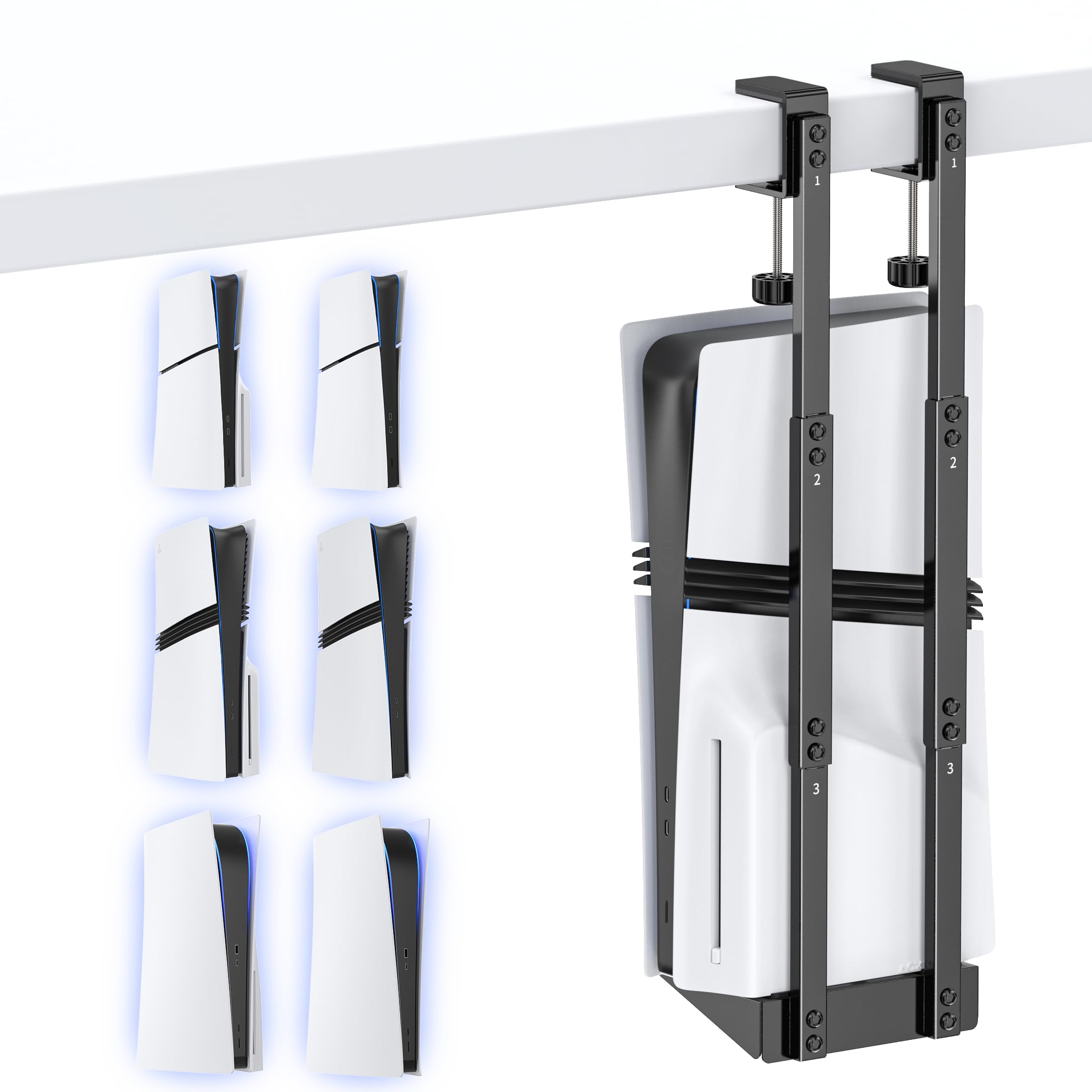 Amazon.com: Kytok No-Drill PS5 Vertical Mount Under Desk for