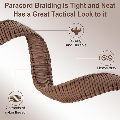 Miniatura 4 de VVAAGG Correa de paracaídas de dos puntos con giros, correa de paracaídas antideslizante para caza