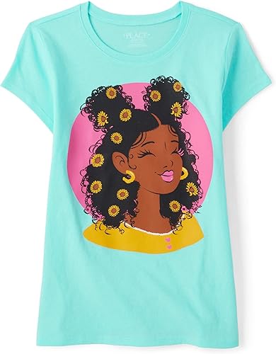 The Children's Place Camiseta estampada de manga corta para niña