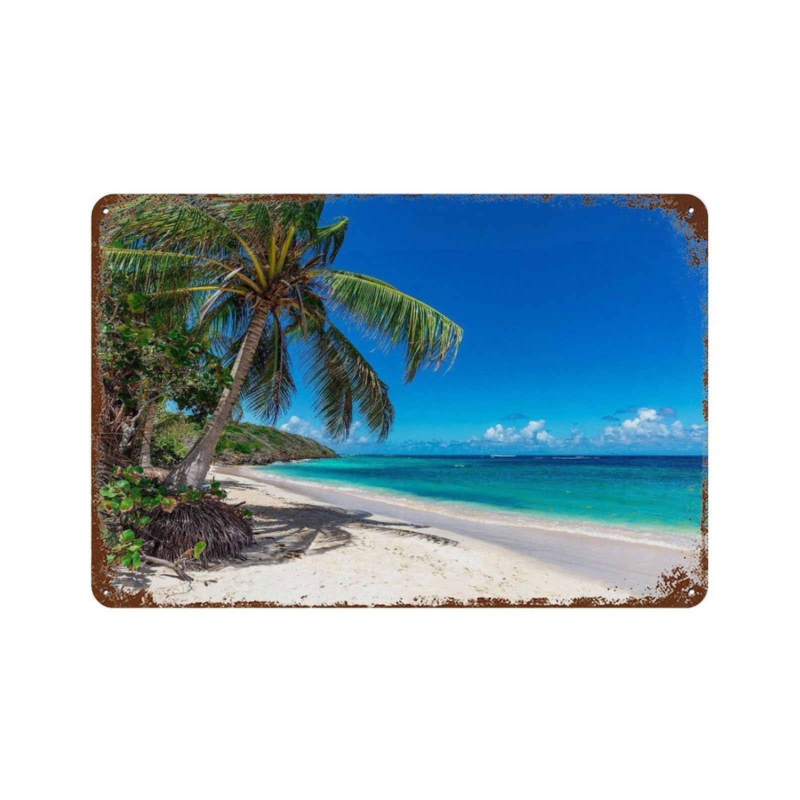 xiaoxiaoshen Real Photo The Bahamas Decor Wall Decor Art Metal Tin Poster Modern Home Decor Art Home Bar Shop Decorations Vintage Sign 20x30cm