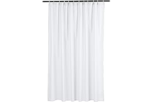 Lightweight Waffle Weave Fabric, 72x72 inch Premium Hotel Quality Shower Curtain