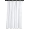 Amazon Basics Lightweight Super Soft Easy Care Microfiber Waffle Texture Shower Curtain , 72" x 72", White