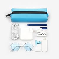 Vista 4 de Comfyable Pequeño neceser delgado mini cepillo de dientes, bolso del kit de Dopp, PU