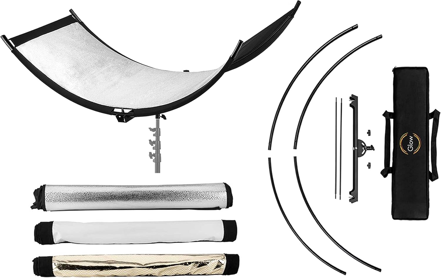 Glow ArcLight II Curved Light Reflector Kit, a Portable