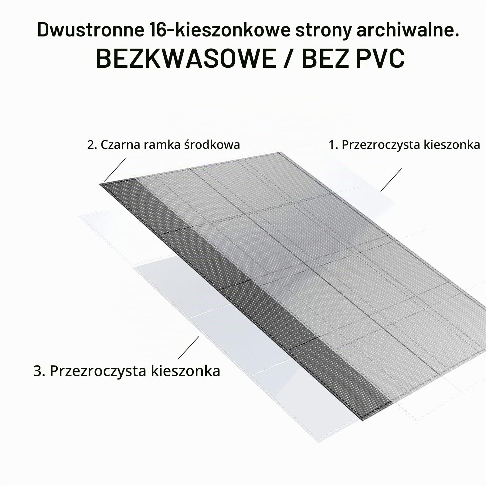 Rayvol Segregator na karty premium 1000+ kieszeni, 16-kieszeniowy segregator na karty kolekcjonerskie bez dzwonka - ładowanie boczne UltraSonic-161024 Tech Zip Binder do TCG - czarny
