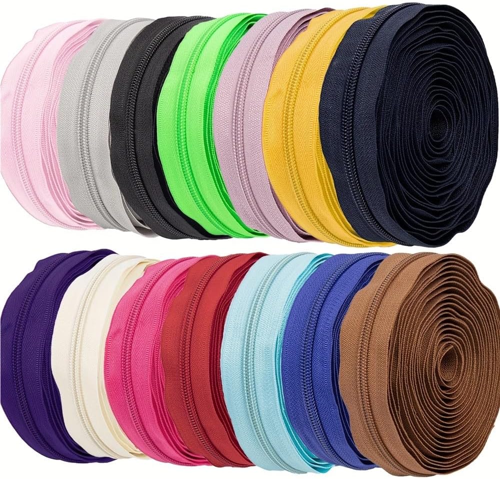 5# ナイロン ジッパー 450cm + シルバー パルプ(108)