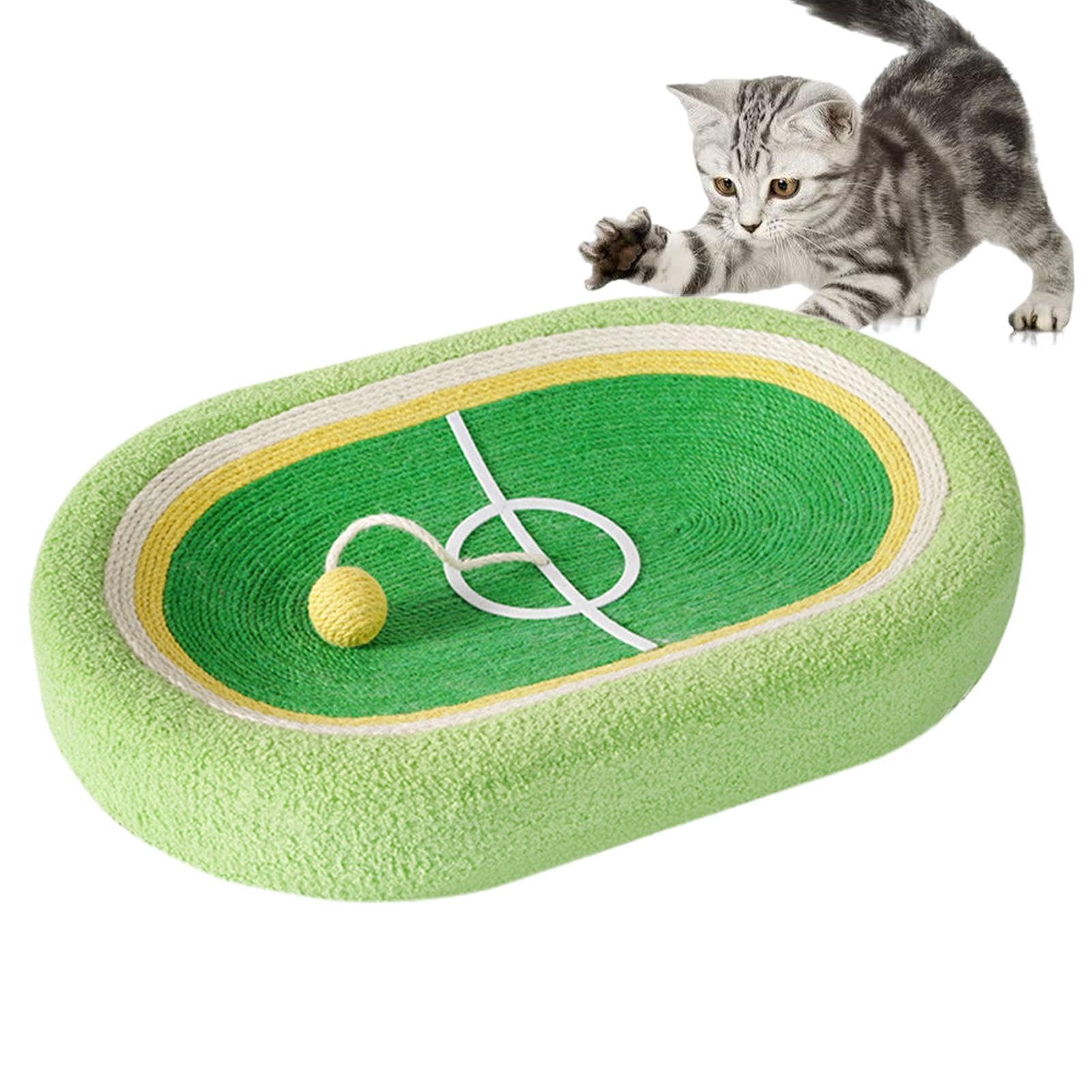 Griffoir ovale en sisal pour chaton pour protéger les meubles des griffades