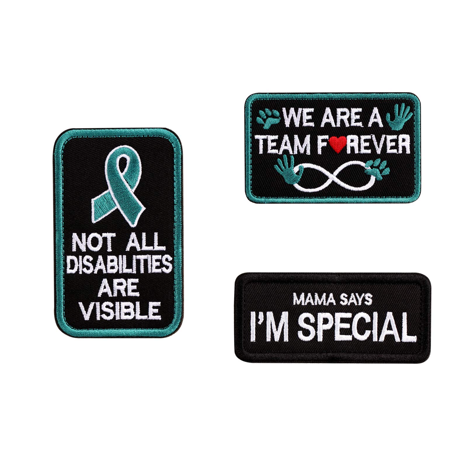 VevinsService Dog Vest Patch - K9 in Training Hook and Loop Tag - Embroidered Morale Patches for Tactiacl Dog Harness Backpack