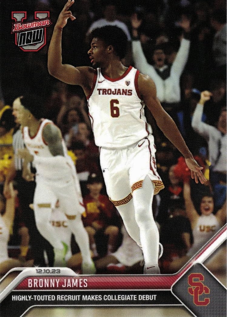 Amazon.com: 2023-24 Bowman U Now Basketball #16 Bronny James Pre 