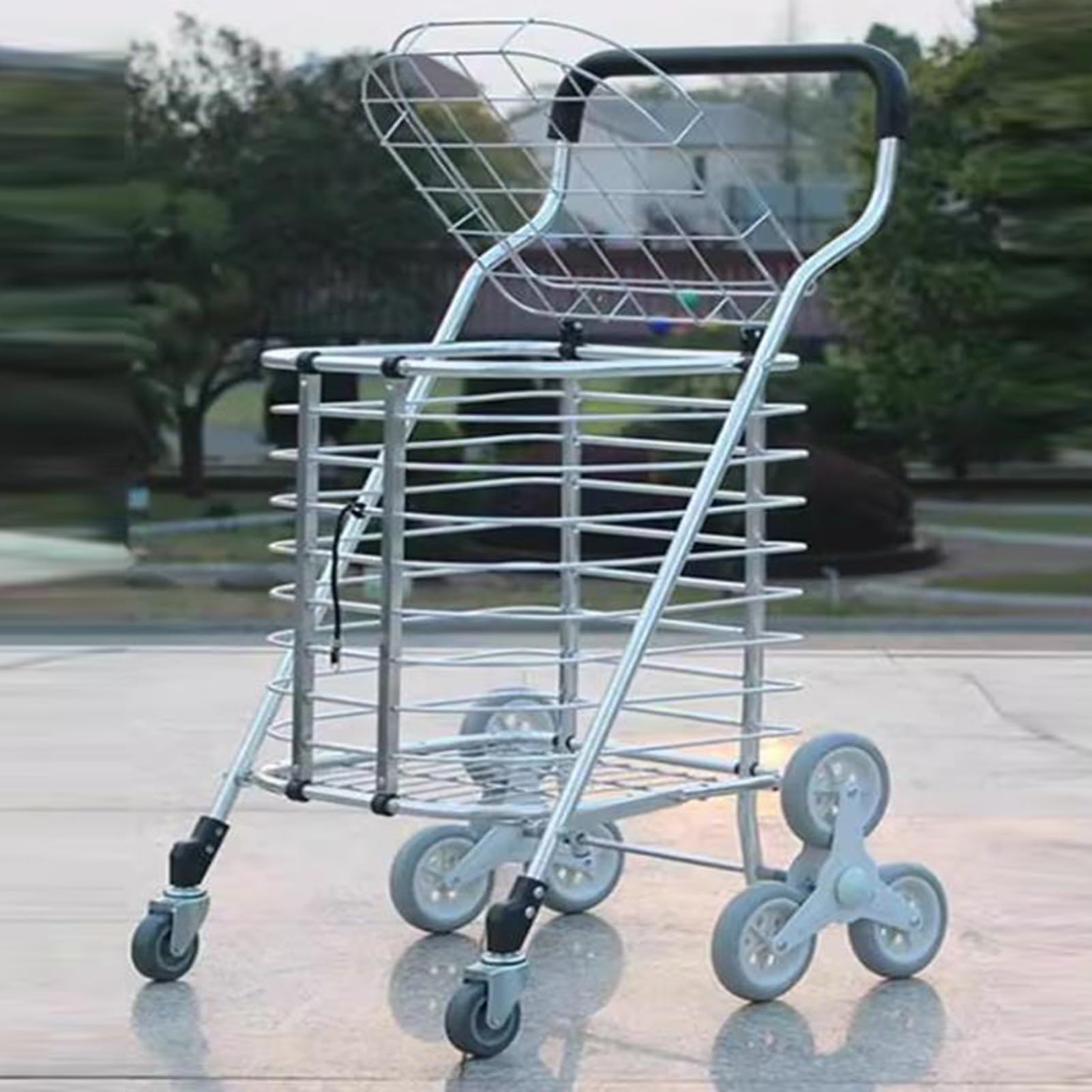 Wózek Schodowy, Artefakt Do Obsługi Ładunków, Składany Wózek Sklepowy, Nośność 35 Kg, Do Transportu Domowego I Zakupów W Supermarkecie