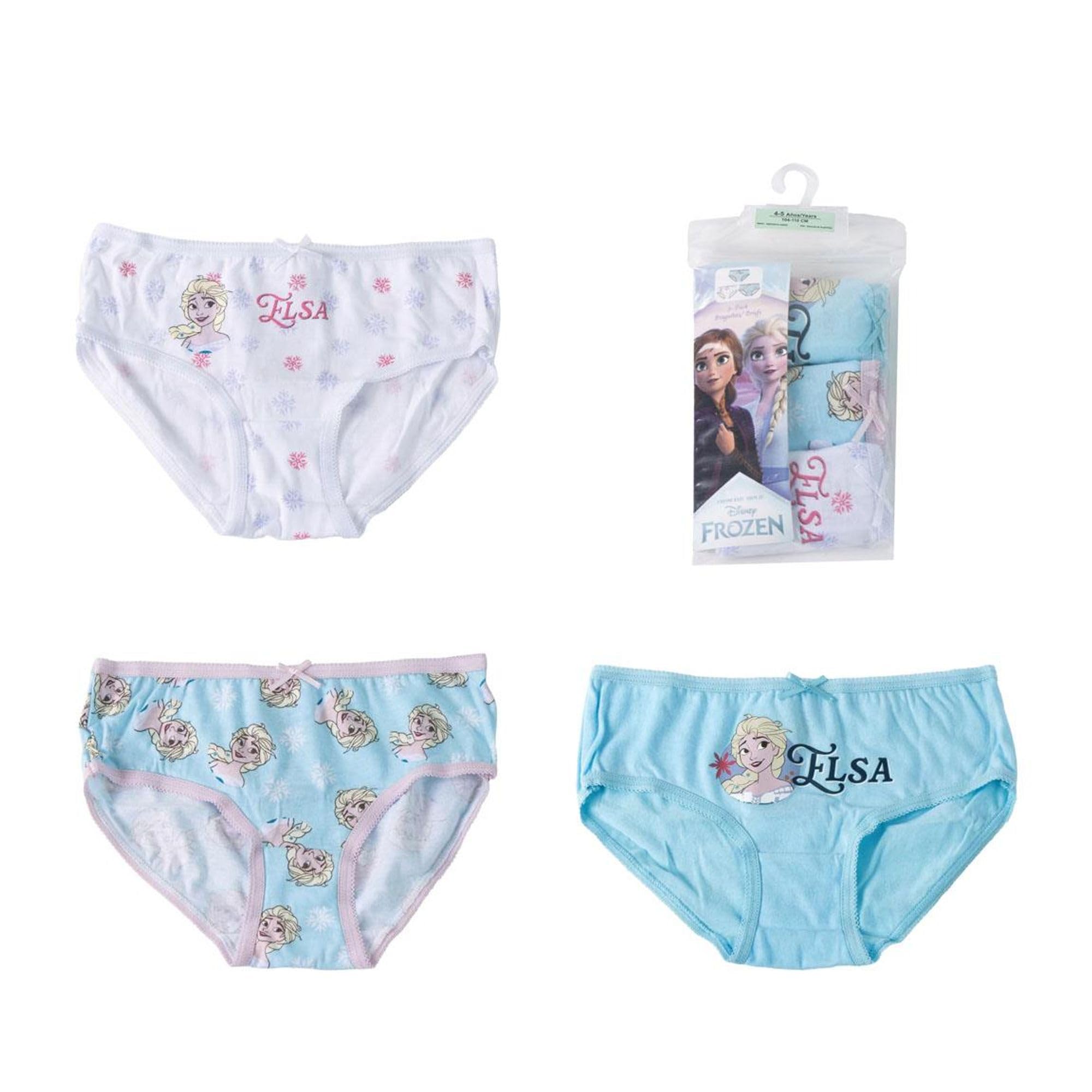 Pack Braguitas 3 o 5 Piezas Disney - Ropa Interior Niña Algodón Suave y Transpirable, Braguitas Disney Ajustables y Cómodas, 2-8 Años
