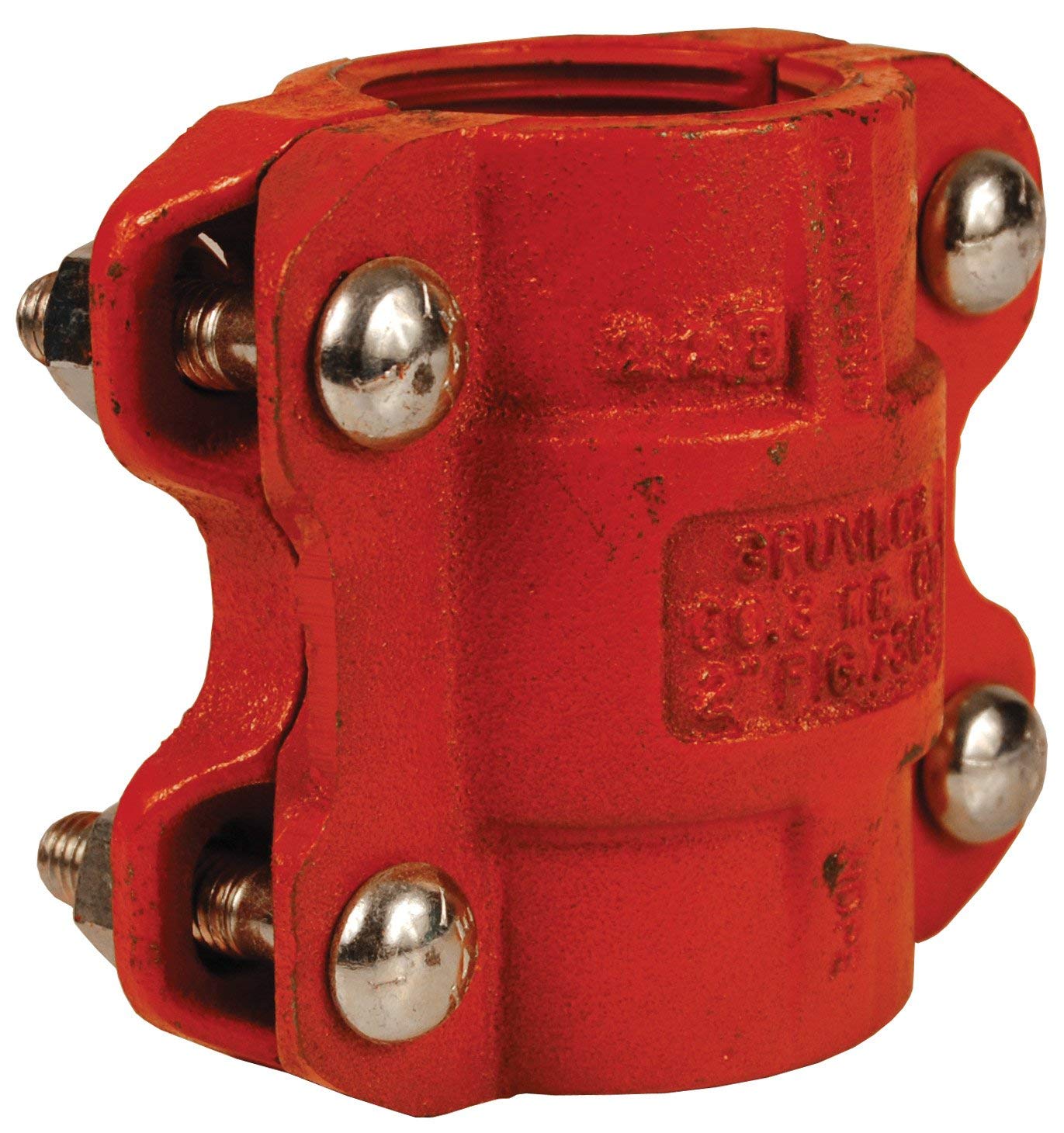 Dixon HDPE600BU High Density Polyethylene HDPE Coupling, Ductile Iron with Buna Gasket, 6"