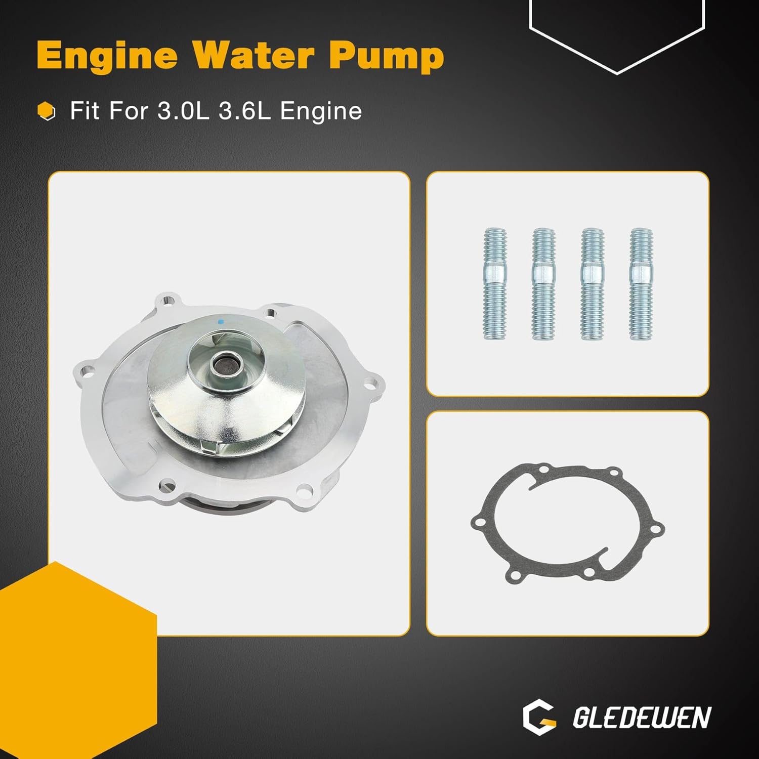 3.6L 3.0L 9-0753S Timing Chain Kit, Compatible with 2008-2015 Chrysler Camaro Captiva Sport Equinox Impala GMC Canyon Acadia 3.0L 3.6 V6 Engine, Replace# 9-0753 96084X TS1004