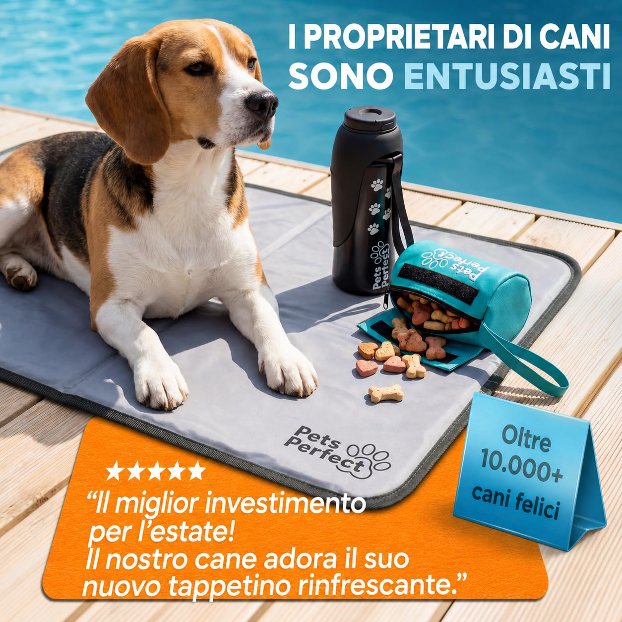 Tappetino refrigerante cane auto rinfrescante - cooling mat con gel non tossico - tappeto refrigerante per cani XL XXL e tappetino rinfrescante per gatti pieghevole
