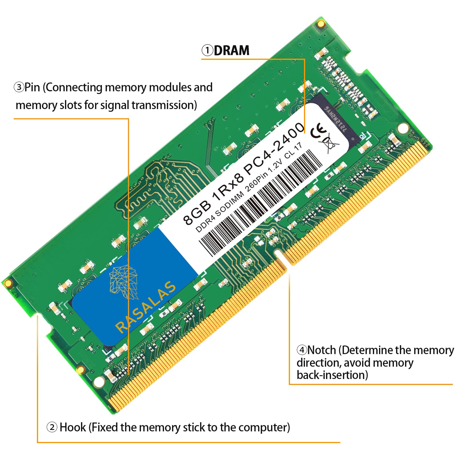 Amazon.in: Buy RASALAS 8GB DDR4 2400MHz (DDR4-2400) PC4-19200 (PC4