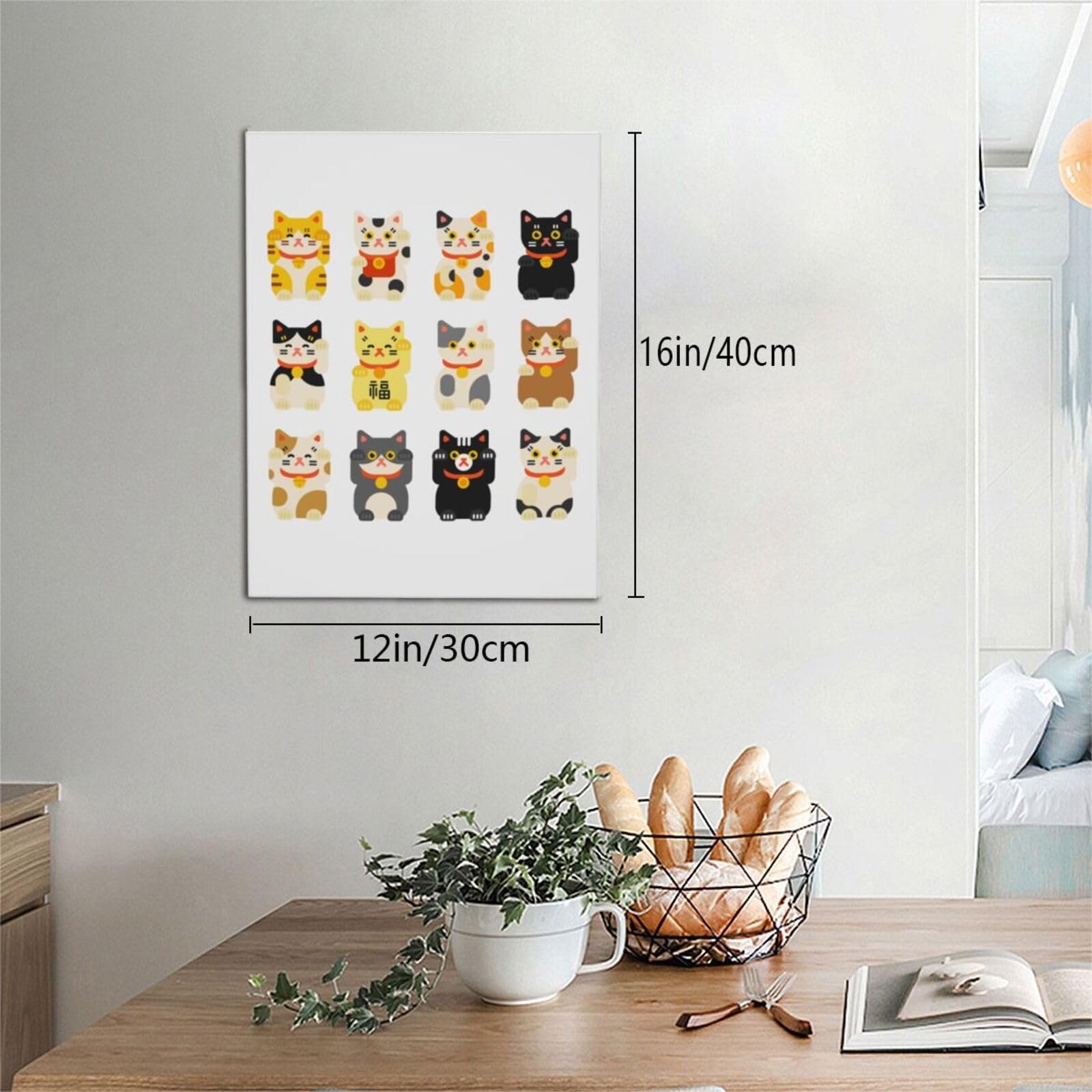 Amazon.co.jp: アートパネル 開運 招福 招き猫 アートフレーム