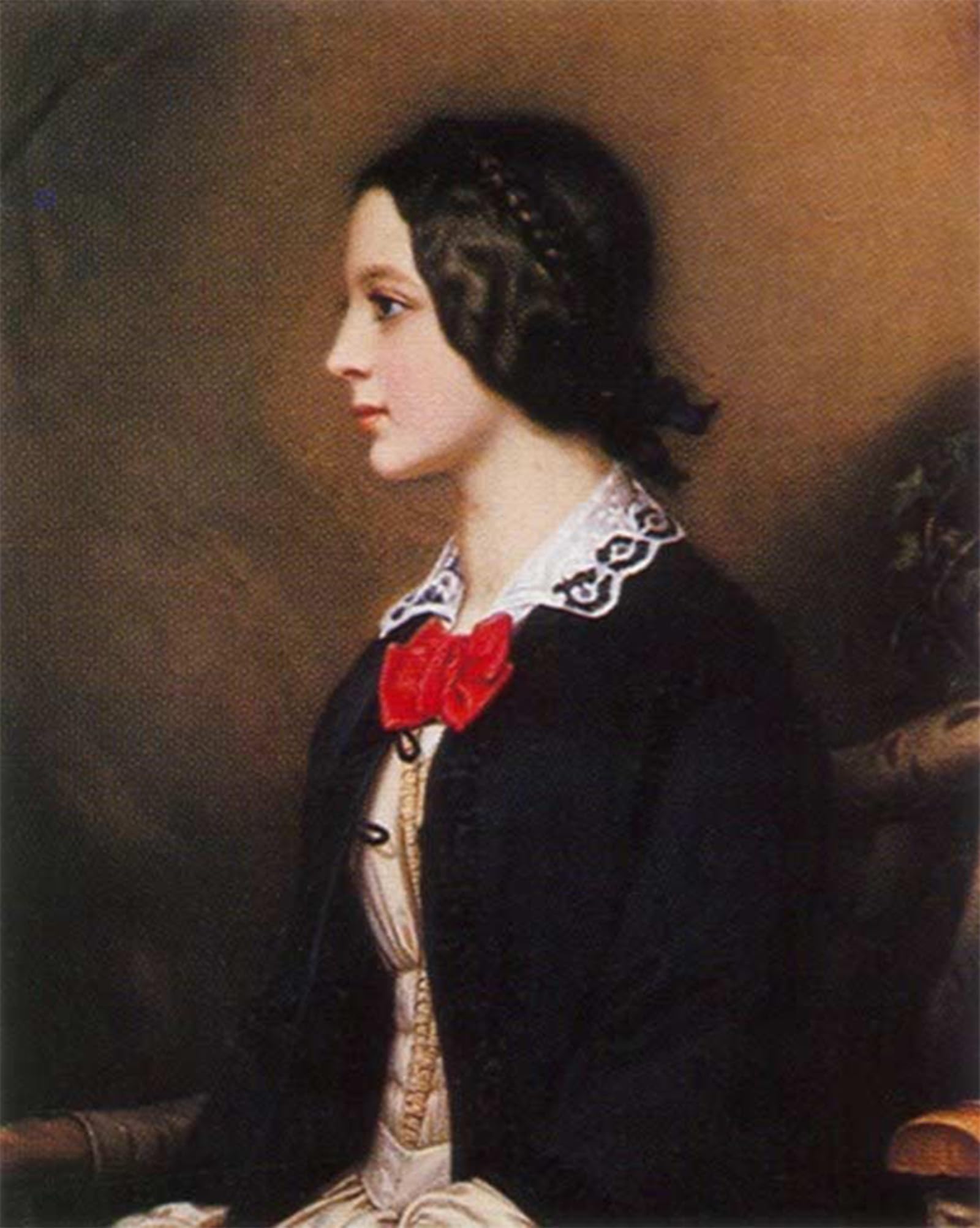 SERENDIPITP Vintage Picture Print on Canvas Wall Art Poster Portrait of Marie Dietsch Karl Stieler Artwork Print Poster for Wall Decor 60x90cm