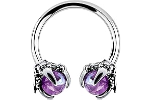 Unique dragon claws septum rings for men
