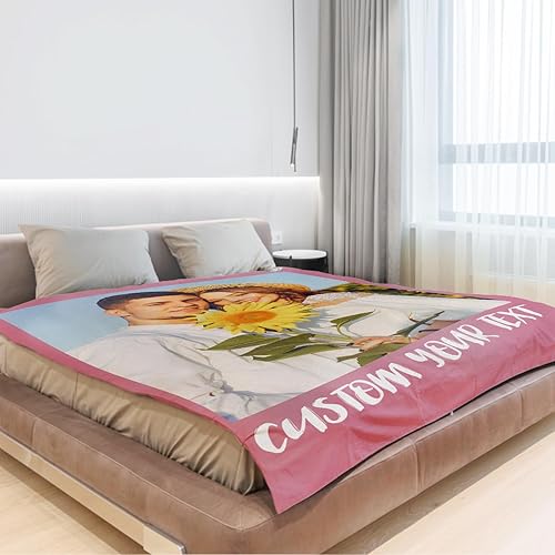 Miniatura 3 de Manta personalizada con imagen, foto, texto, manta y mantas personalizadas, regalos de cumpleaños para mejores amigos, (todas las personas para que