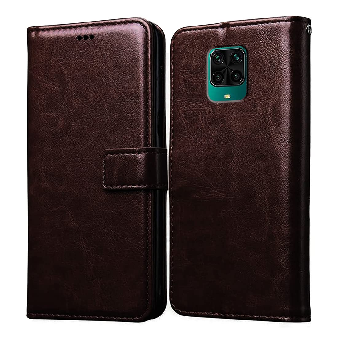 Amazon Brand- Solimo Flip for Mi Redmi Note 9 Max/Poco M2 Pro (Leather_Coffee) (B0BHV2DXJN) Amazon Price History, Amazon Price Tracker