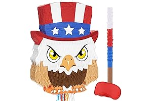 WERNNSAI Eagle Piñata Red White Blue for Boys