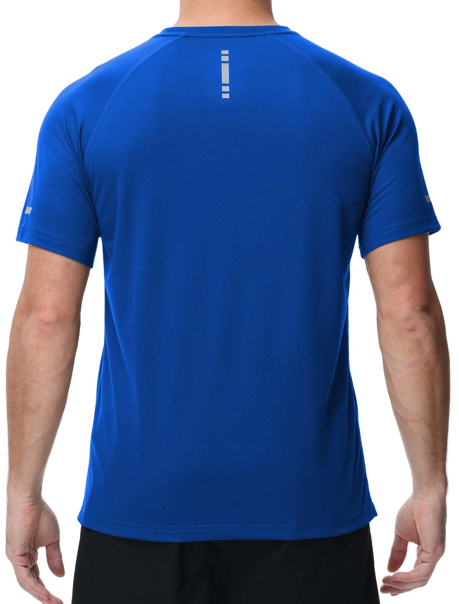 3 Pack T-Shirt Sportiva Uomo - Traspirante, Asciugatura Rapida per Allenamento, Corsa - Maglietta Manica Corta Multi Pezzi