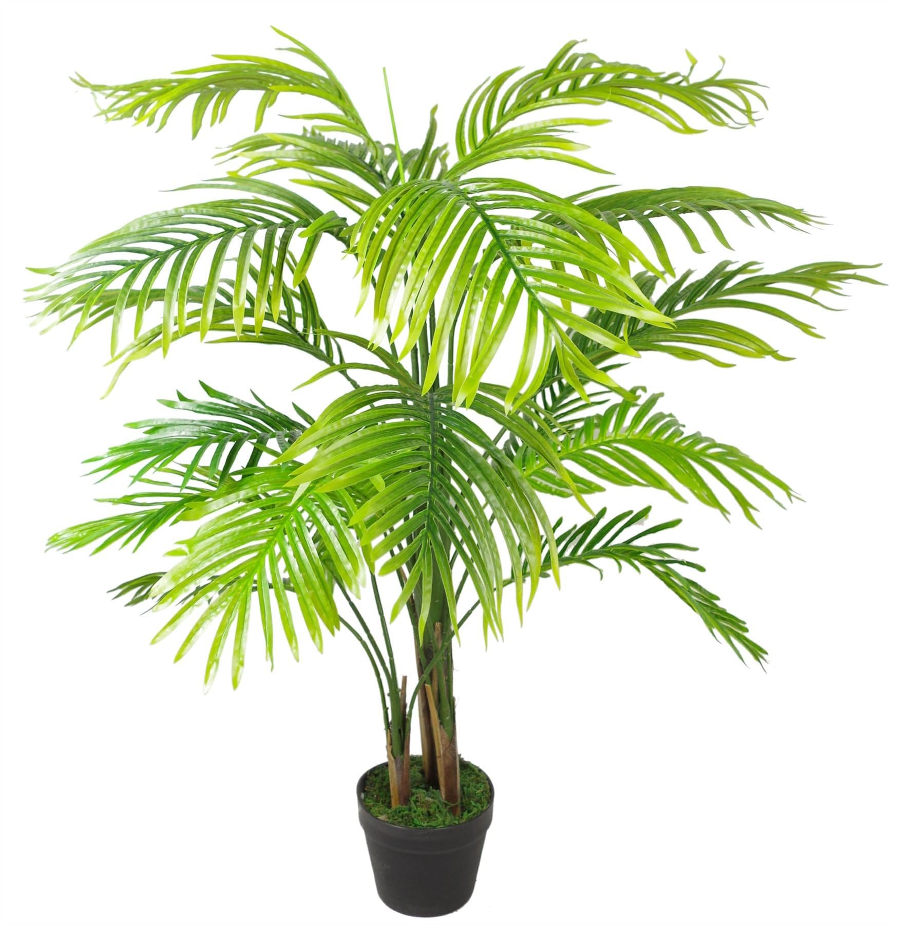 Blue Pirate Green Artificial Palm Tree 130Cm Areca Palm Leaves