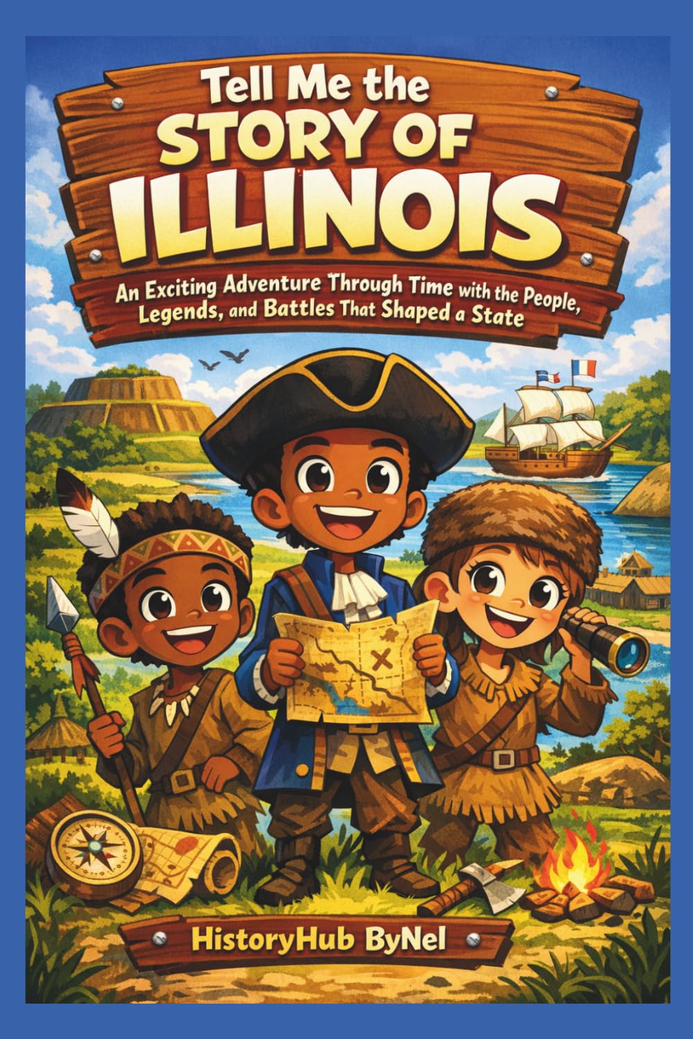 Tell Me the STORY OF ILLINOIS: A Fun History Book for Curious Kids!: An Exciting Adventure Through Time with the People, Legends, and Battles That ... (Collection of State Histories of the USA)