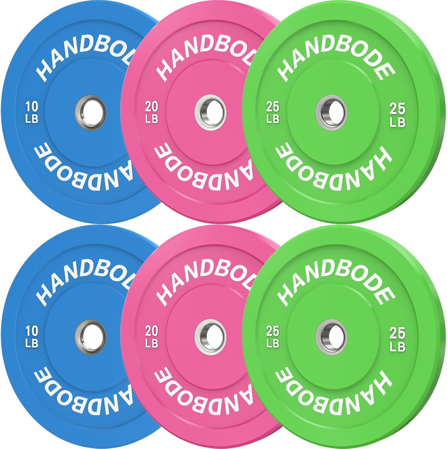 Rubber Weight Plates, Olympic Bumper Plate Set 2-Inch, 45100  110160190260300 lb Barbell Weights for Home Gym, Colored Standard Strength Training