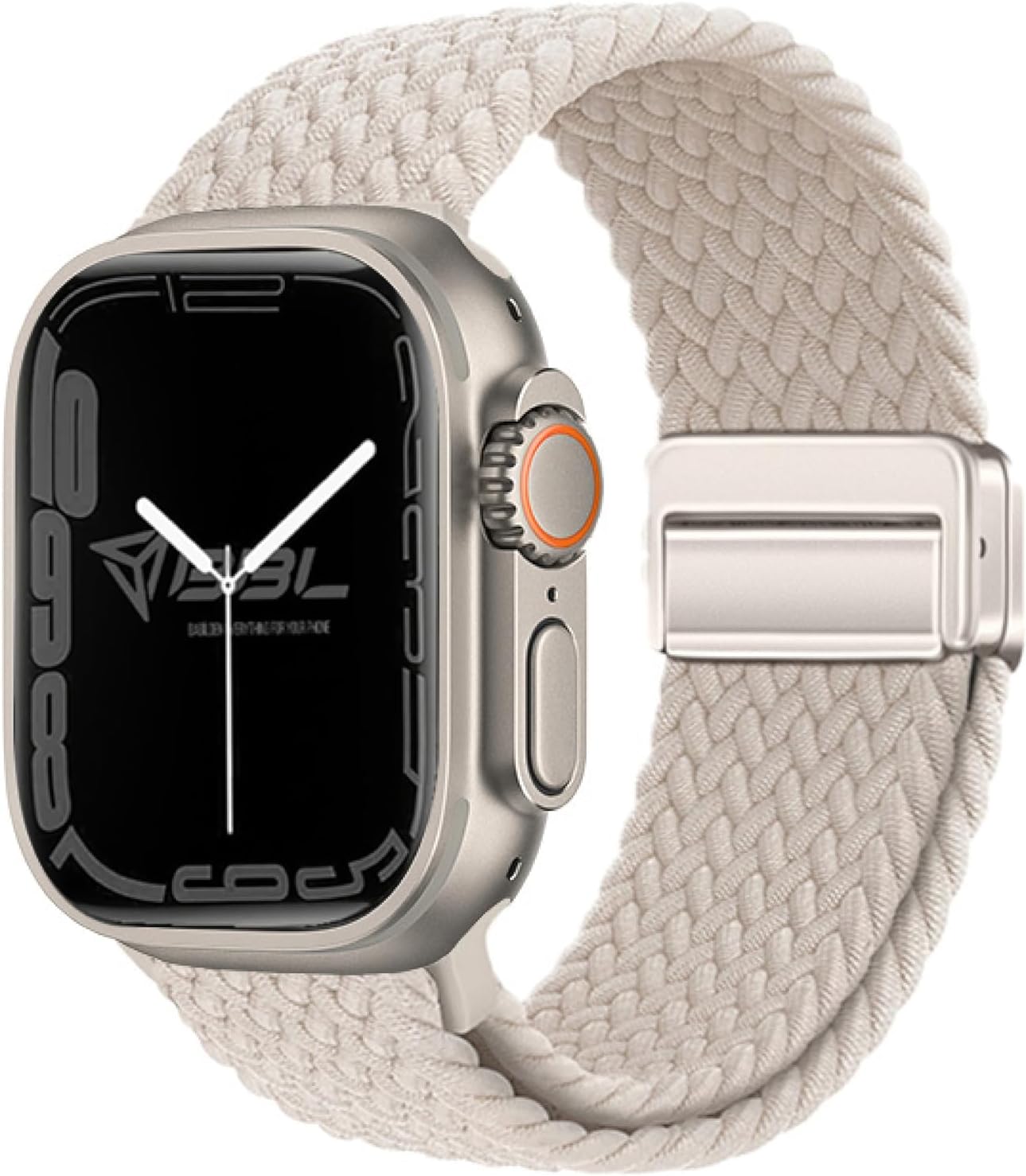 Babilden Apple Watch Series SE/11/10/9/8/7/6/5/4/3 ile Uyumlu Kumaş Kordon 46mm/45mm/44mm, Series 10 42mm/41mm/40mm/38mm