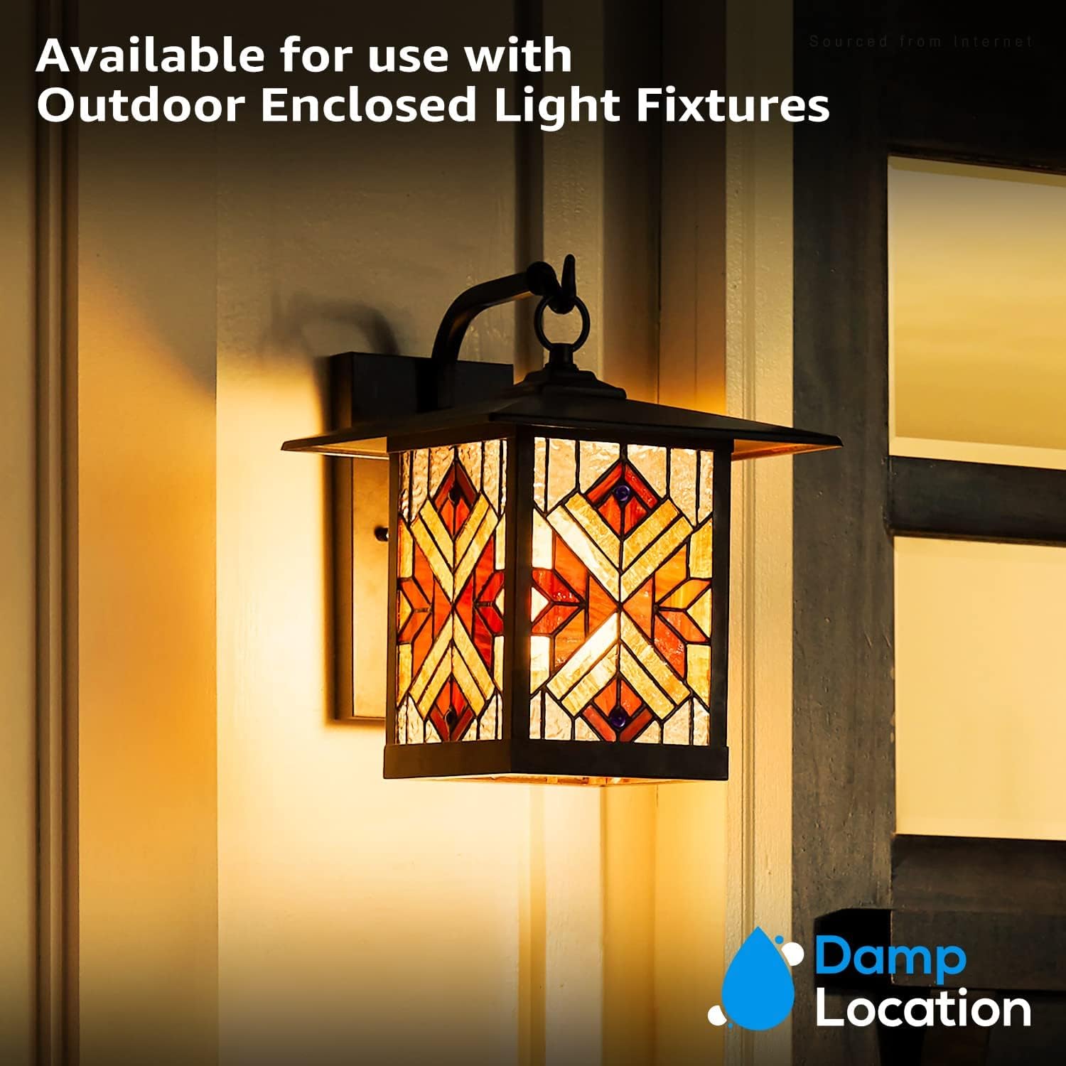 TORCHSTAR 12-Pack Dimmable E12 LED Candelabra Bulb, UL Listed, 40W Equivalent Chandelier Light Bulbs, 350lm, LED Filament Candle Bulb C11, Amber Glass Ceiling Fan Light Bulbs, 2200K Amber Warm