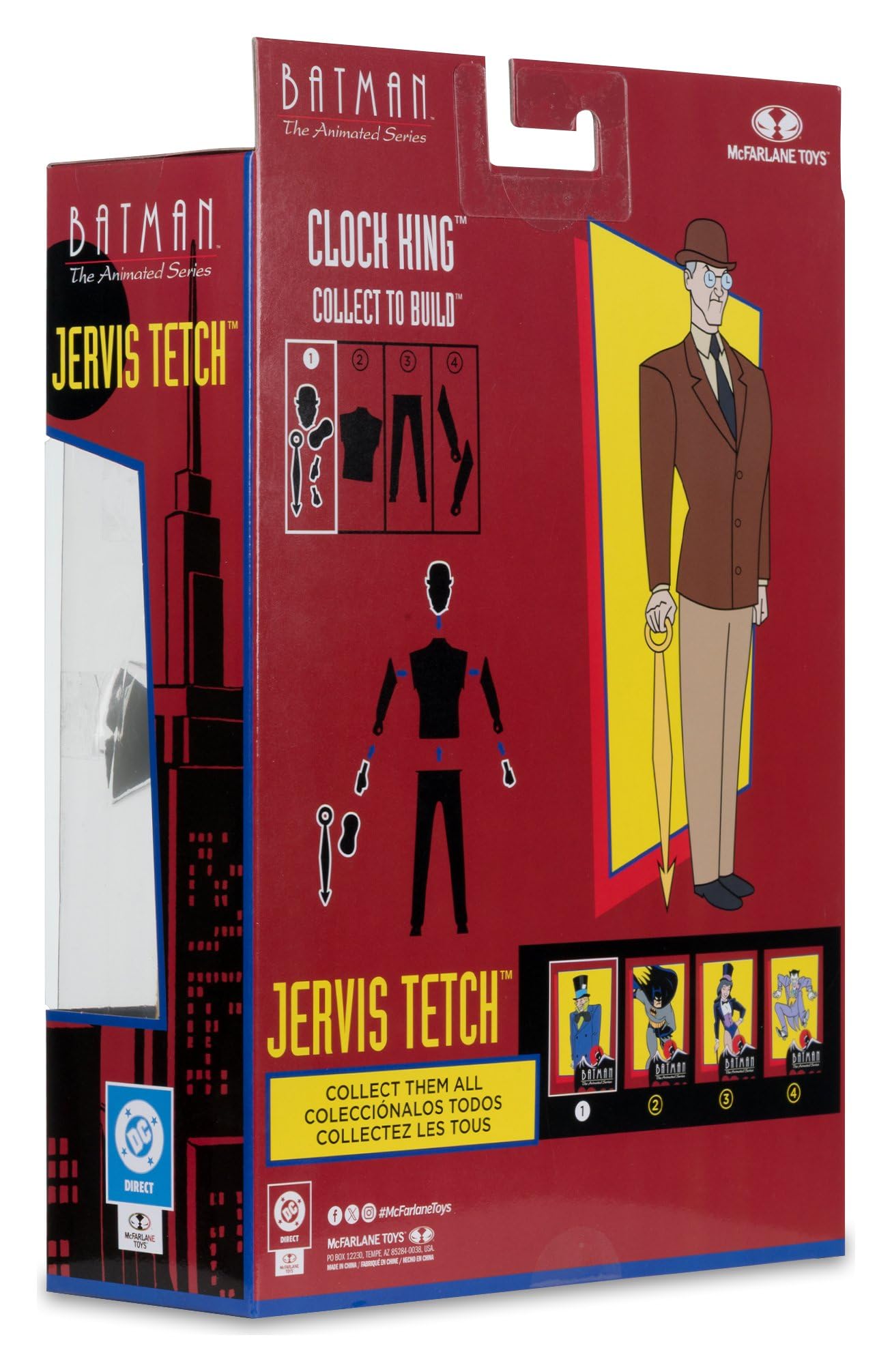 Batman: The Animated Series DC Direct Build-A figurka Action Wave 7 Jervis Tetch (Mad Hatter) 15 cm