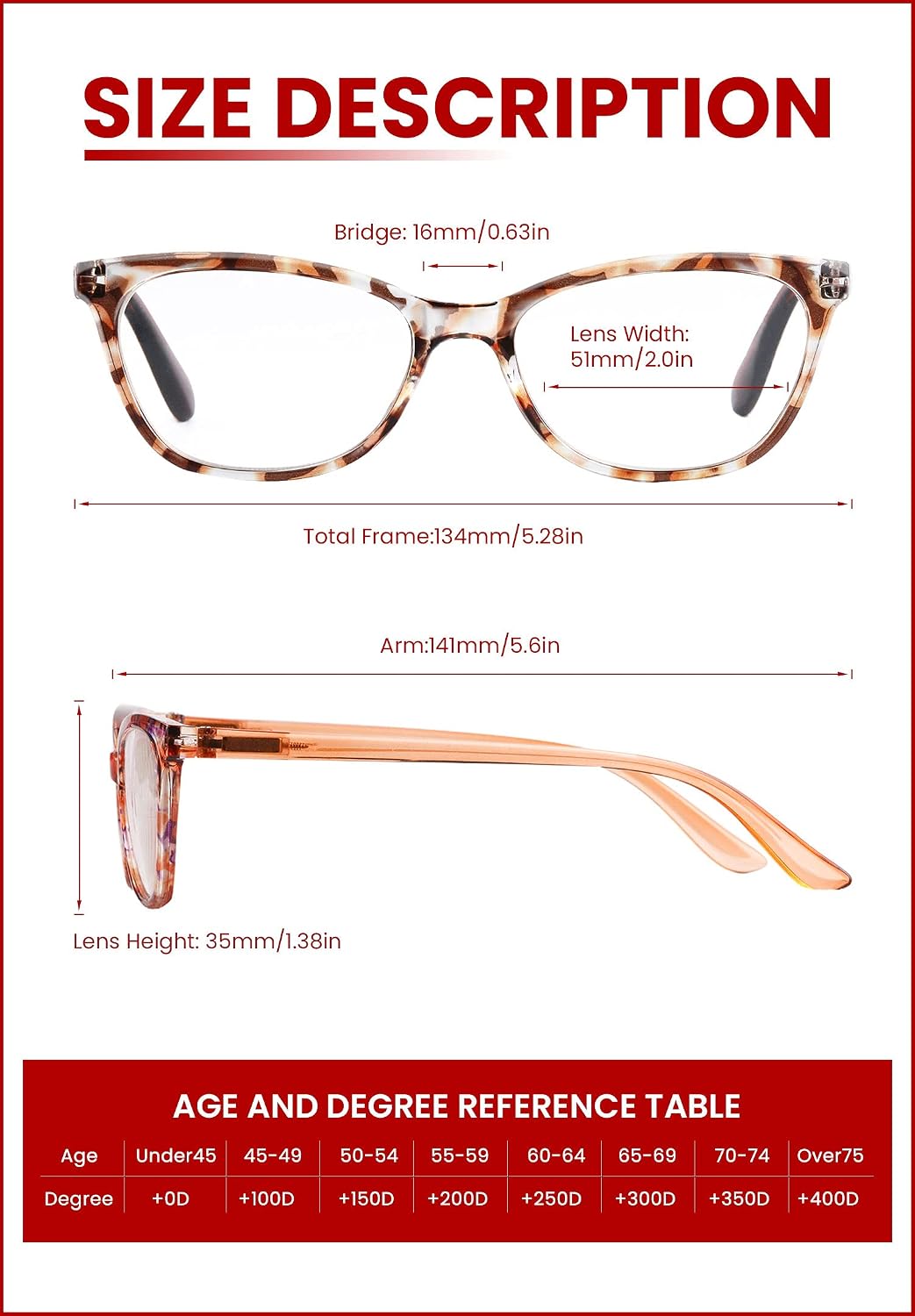 BLS 5 Pack Cateye Blue Light Blocking Reading Glasses, Fashion Computer Readers Anti UV Ray/Eye Strain/Glare Eyeglasses Women