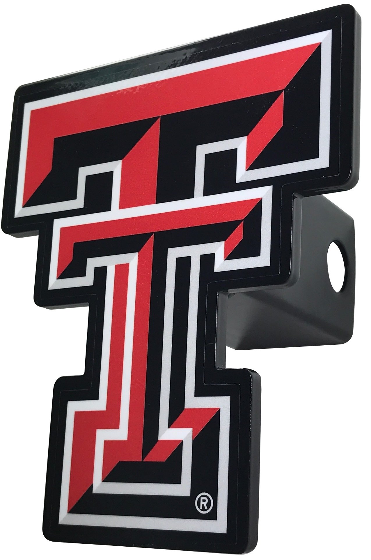 Solid Metal Custom Shaped Hitch Cover (Texas Tech)