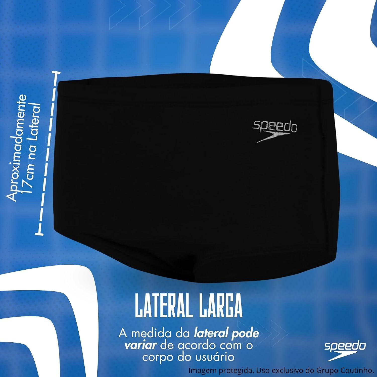 Sunga Tradicional Proteção Solar Speedo Masculina Adulto