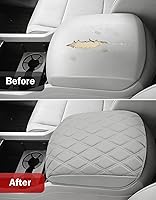 Vista 7 de KBH Funda para reposabrazos de consola central para Honda Pilot 2009-2015, accesorios interiores de cuero de vinilo, protector de cojín con bolsillo