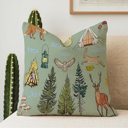 Decorative Linen Throw Pillow Covers