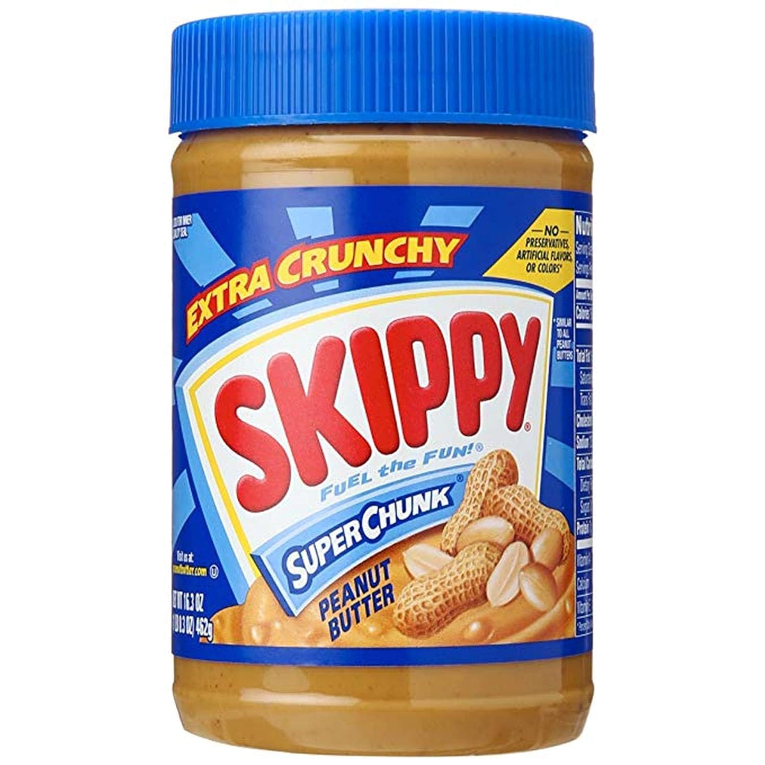 Skippy Extra Crunchy Peanut Butter (7g Protein) 462g (Imported)