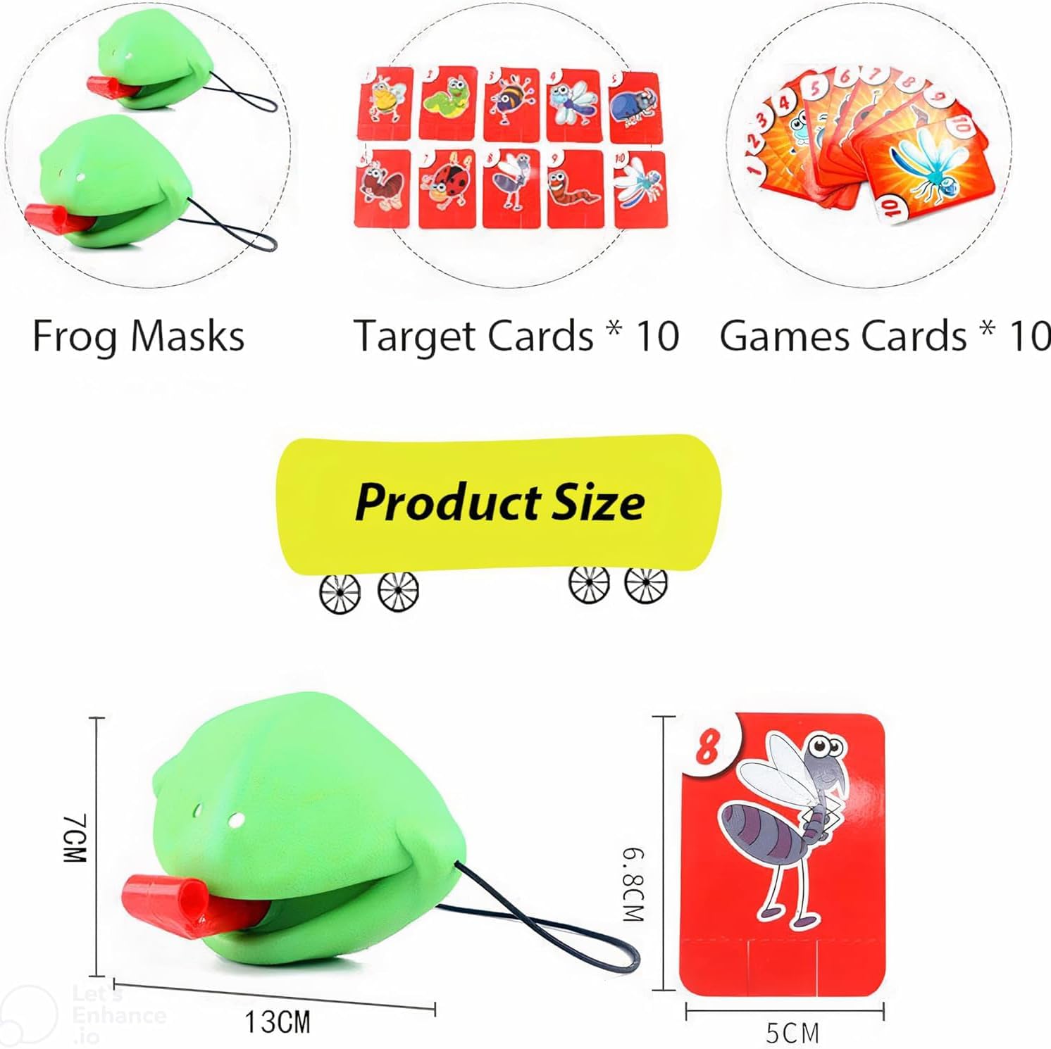 Tongue Shooting Game, Frog Tongue Game, with Blowing Air, Multiplayer Party Game