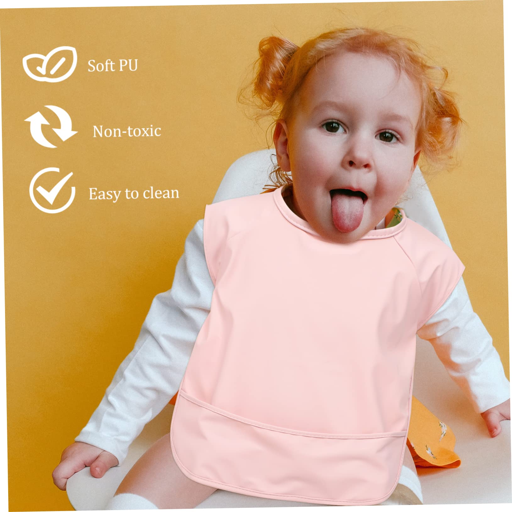 ORFOFE Bavaglino Per Mangiare Il Bambino Bavaglini Impermeabili Bavaglini Facili Da Pulire Bavaglini Per Catturare Il Cibo Bavaglini Lisci Bavaglino Per Neonati Bavaglino Per