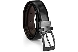 Boys' Leather Belt Size 12-14: Reversible Belt for a Perfect Fit