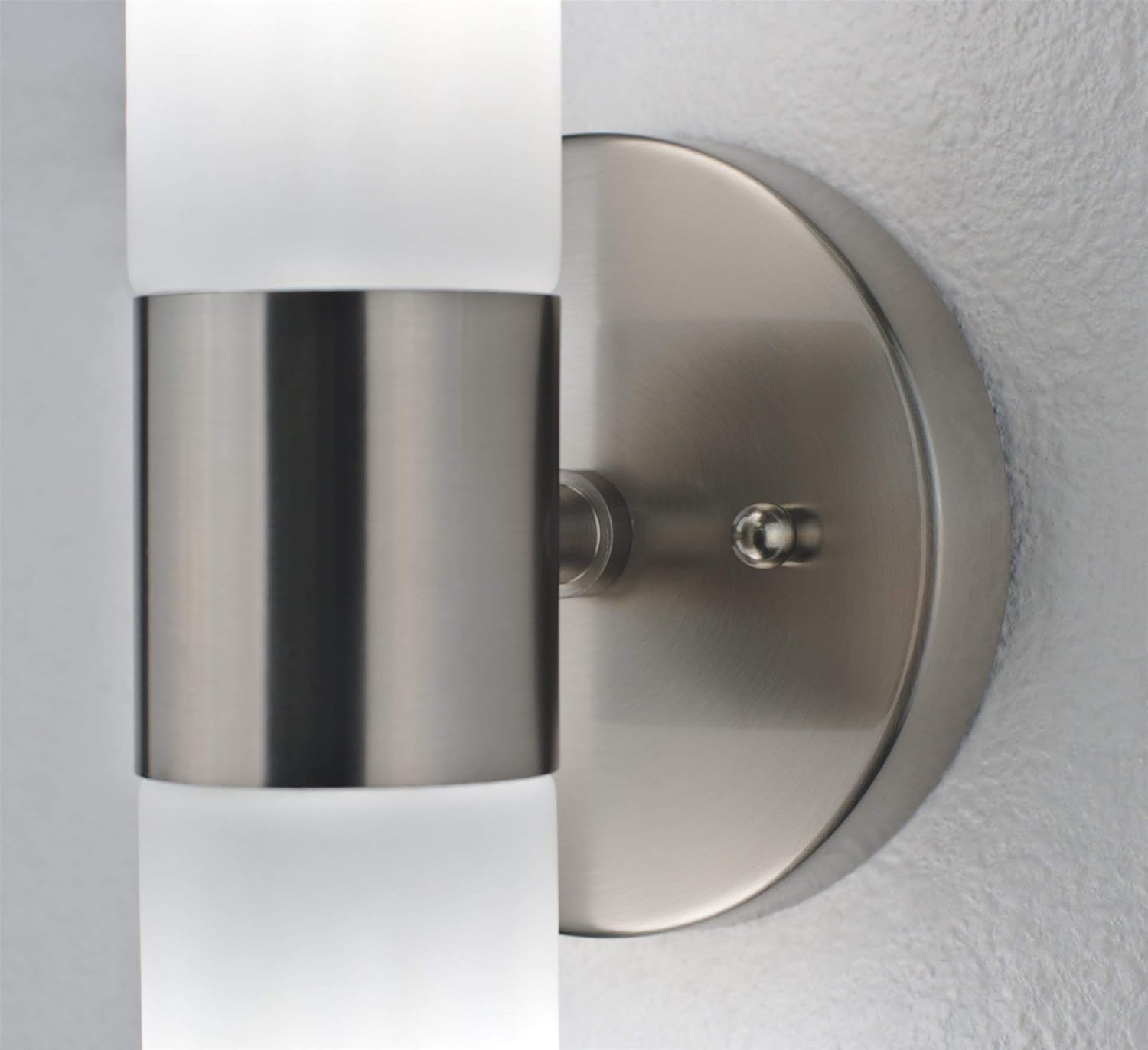 Buy 2 get 3 Kira Home Duo 14 Modern Wall Sconce with Frosted Glass Shades, for Bathroom/Vanity, Brushed Nickel Finish