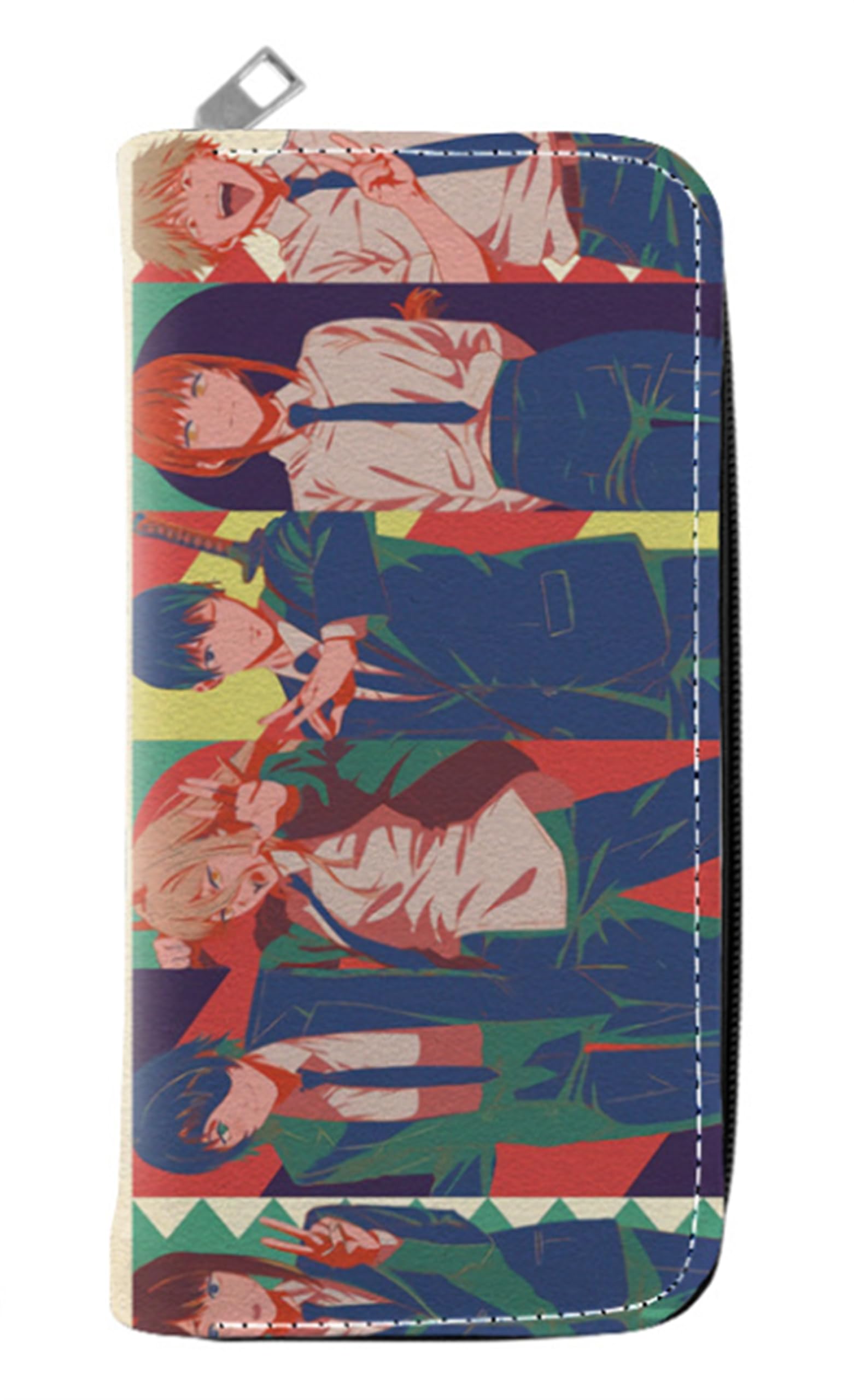GO2COSY Anime Chainsaw Man Wallet Long Bifold Purse Credit Card Holder 9