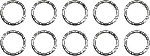 US Stainless 10 piezas de acero inoxidable 316 anillo redondo soldado 14 pulgadas x 1 58 pulgadas (0.236 in x 1.575 in de diámetro interior) grado