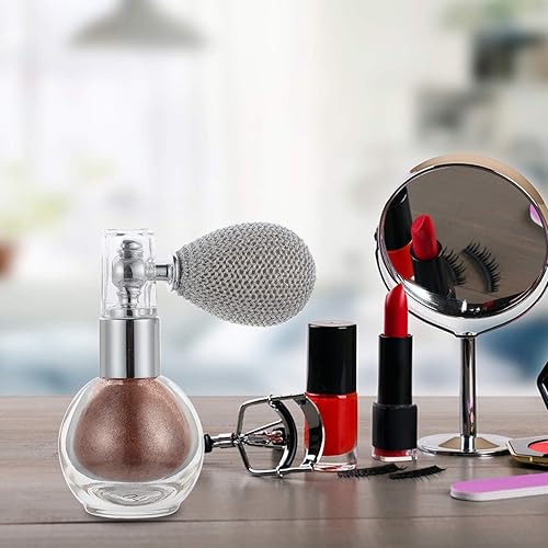 Miniatura 7 de Spray Mujeres Maquillaje Cuerpo Cabello Iluminador Pulverizador Brillo Brillo Polvo Maquillaje Cuerpo Polvo Purpurina Cobre
