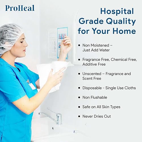 Miniatura 7 de Toallitas secas desechables para adultos y bebés, 600 unidades (20 paquetes de 30), paños suaves y duraderos para incontinencia y cuidado de la